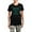With Gray Camo Pant, variant on - I Was Naughty This Year Ugly Women's Dark Pajamas - Women's Short Sleeve Print T-Shirt and Pants Dark Cotton Pajama Set