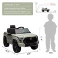 thumbnail image 4 of EastVita 12V Ride on Car [Toyota Licensed] Ride on Toys, Battery Powered Electric Car with Remote Control, MP3, LED Lights, Safety Belt etc. for Age 3+Boys Girls, 4 of 8