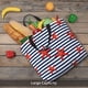 thumbnail image 5 of Fotbe Starfish Navy Blue Stripe Bolsa Tote con Estampado para Mujer, Bolsos con Cremallera, Bolsa de Hombro Casual de Gran Capacidad con Bolsillos Internos, 5 of 7