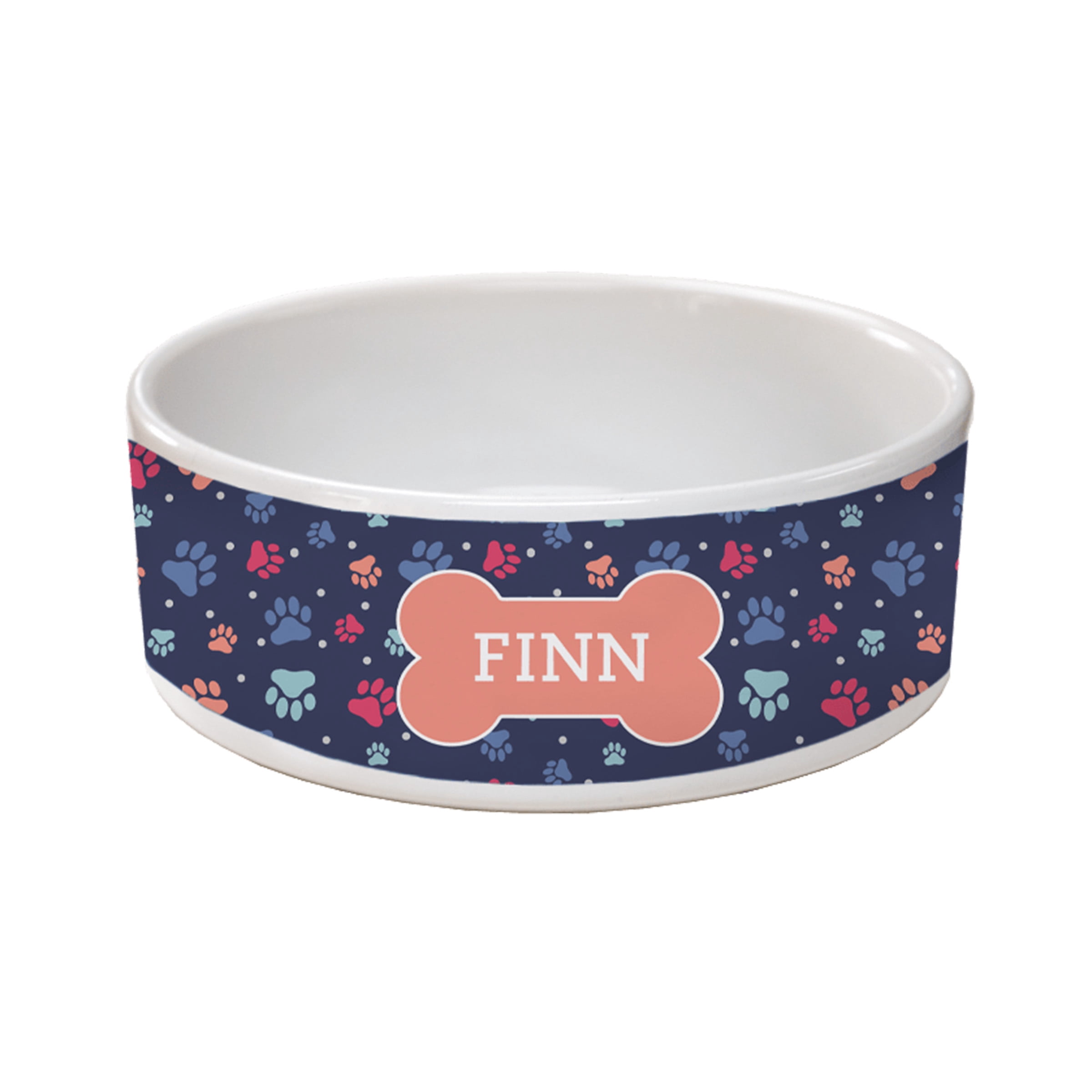 JPPlus Ceramic Sublimation Bowl, Gloss White, 7" Diameter Food Safe For Pet Bowls, Candy Bowls, Key Dish for Dye Sublimation Heat Transfer (7 Inch (Case of 12))