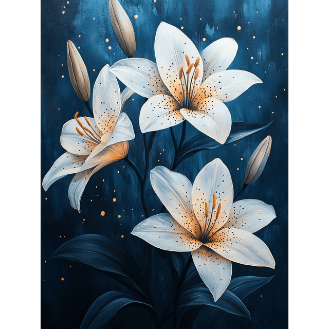 Qisvanset 12x16 Inch Blue Lily Bible Canvas Wall Art, Flower Market Verse Art Trendy Apartment Home Gift