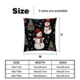 thumbnail image 5 of Snowman Decorative Bed Pillow Covers Throw Pillows Set with Unique Patterns for all Occasions - 16x16, 18x18, 20x20 inches - 2 Pack Pillow Inserts Included, 5 of 6