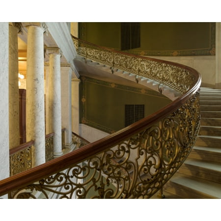 

Print: Cantilevered Monumental Stair Birch Bayh Federal Building