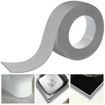 Triani 10.5Ft* 1.5inch Caulk Tape Waterproof Self Adhesive Sealing Caulk Strip Toilet Sealer Around Toilet Base for Kitchen Stove Sinks Corners Caulking Tape(Grey)