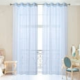 thumbnail image 5 of 2PC Voile Window Sheer Curtains Grommet Panels Bedroom & Living Room 54" X 84", 5 of 6