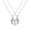 2#, variant on kayannuo Two Souls One Heart Pendant Necklaces For Couple Wishing Stone Creative Magnet Couples Necklace