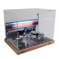 thumbnail image 2 of HILABEE 1/32 Scale Car Repair Shop Diorama Model Railway Building Garage Scene Parking, 2 of 2