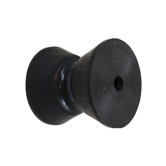 MARINE CITY Black Environmental Friendly PU Bow Roller for Bow Anchor Roller Holder Replacement Bow Roller 2-3/8 Inches for Marines Boats Yachts Kayaks Pack of 1