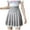 Gray, variant on IROINNID Women's Fashion Lace Pleated Skirt College Windproof A-line Skirt Mid Elastic Waist Mid Solid Color Skirt