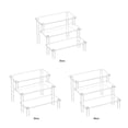 thumbnail image 2 of Matsuzay Organizador de artículos para el hogar y ABS, figuritas de estante para cocina y tablero transparente, exhibición de aperitivos, Almacenamiento y organización del hogar 30cm (ancho 8cm), 2 of 6