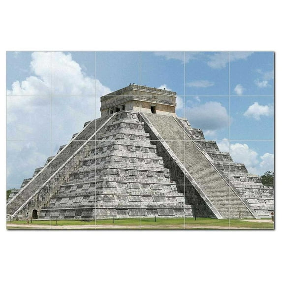 Monument Ceramic Tile Mural Kitchen Backsplash Bathroom Shower, 400935-XL64