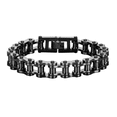 thumbnail image 1 of Pulsera Bicicleta Cadena Biker Moto Hombre Acero Inoxidable Negro 7 Cm 20.5 Cm, 1 of 1