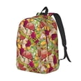 thumbnail image 2 of Yiaed Colored Large Mushrooms and Leaves Print Backpack, Premium Laptop Backpack, Travel Backpack for Women, Lightweight Backpacks, Comfortable Back Pack-Medium, 2 of 5