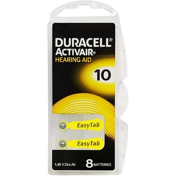 80 Cells - Duracell Hearing Aid Battery Size 10