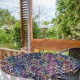 thumbnail image 2 of Ambesonne Spring Fitted Round Tablecloth, Watercolor Art Leaves Plot, 56"- 60" Diameter, Pale Caramel and Lavender, 2 of 5