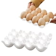 thumbnail image 2 of Ceramic Egg Box Egg Tray Holder Non Slip Egg Storage Organizer for Fridge Refrigerator Kitchen Worktop Countertop Decorative Accessories Holds 12 Chicken Eggs, 2 of 7