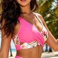 thumbnail image 4 of Enjoytime Bathing Suit for Women Floral Printed V-Neck Tummy Control Two Piece Swimsuit 2026 Summer Modest Swimwear, 4 of 5
