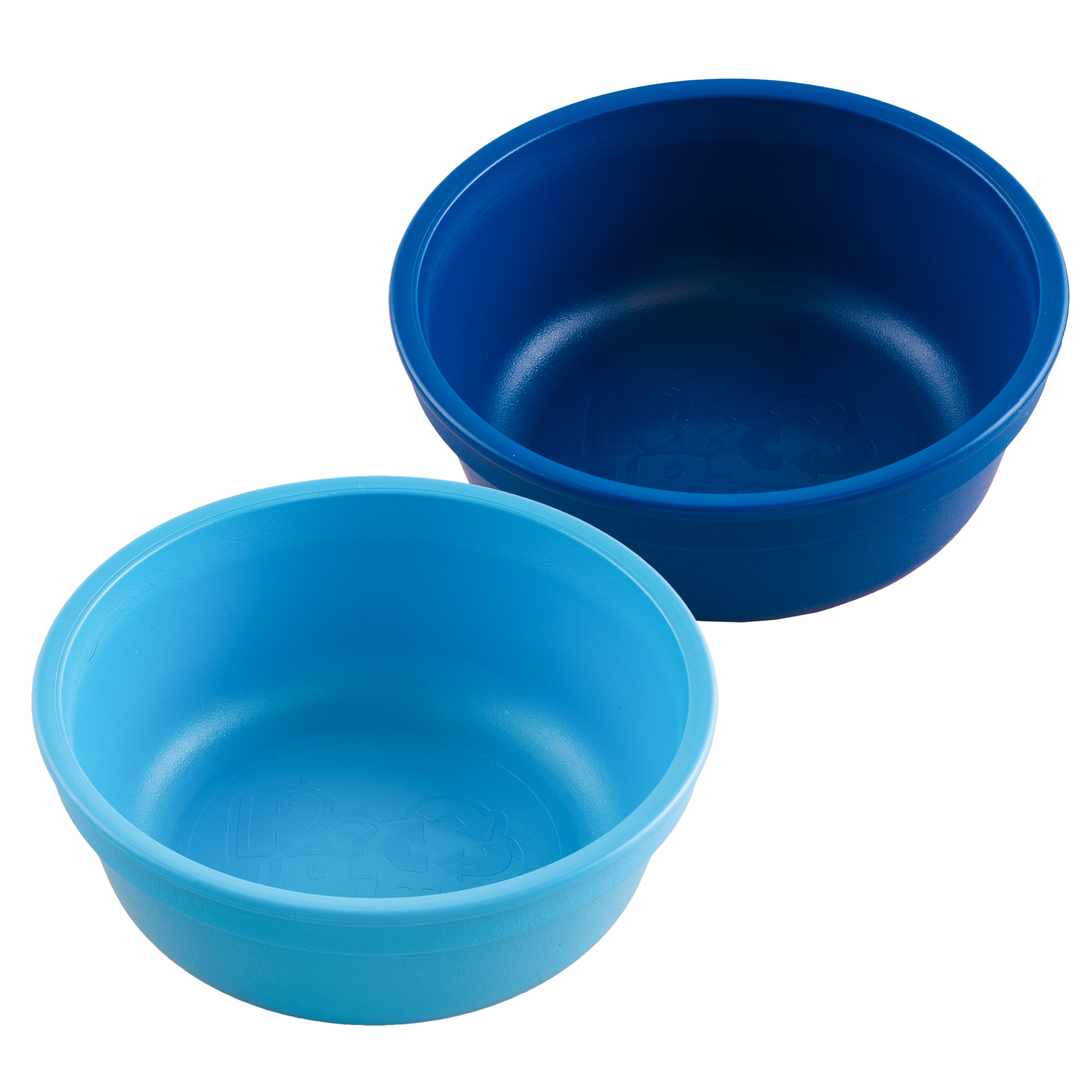 Re-Play 2pk 12oz Bowl | Deep, Sturdy Design | Perfect for Small Portioned Meals, Cereals, Salads and Desserts | Navy Blue/Sky Blue