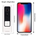 thumbnail image 2 of Timbre De Video Monitor Multifuncional Cámara De Seguridad Timbre Intercomunicador Inteligente Timbre De Puerta Compatible Con Google Echo Compatible Con Alex Para Home Villa Apartment Vogacara AF000607-00, 2 of 6