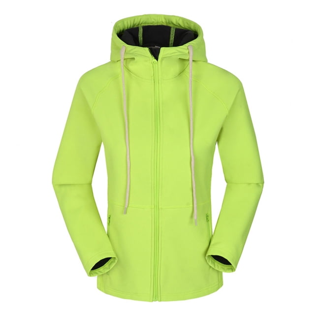 Timegard Womens Rain Jackets with Hood Solid Color Zip Windbreaker Fall Winter Warm Outdoor Outerwear