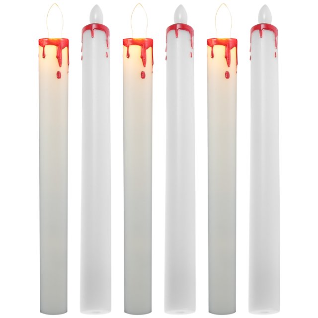 6pcs Battery Operated Candles Reusable Flameless Candles Electric Candles for Party
