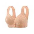 thumbnail image 2 of Npasoilc Front Closure Wirefree Bra for Women Plus Size Seamless Full Cup Comfortable Lightweight Daily Underwear, 2 of 8