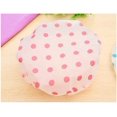 thumbnail image 4 of Gorro de ducha, gorro de ducha impermeable de 3 piezas, gorros de baño reutilizables con bandas elásticas para mujeres y niñas, salón de SPA de ducha, 30*30cm JM, 4 of 5
