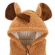 thumbnail image 2 of Chaleco con capucha sin mangas con orejas de conejo de peluche para niñas pequeñas de Herrnalise, 2 of 3