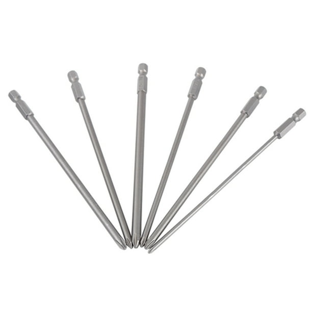 Juego De Puntas De Destornillador Magnético De Acero 1/4 S2 De 6 Uds., Herramienta Resistente Y Resistente Para Taller Doméstico