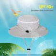 thumbnail image 4 of yeacher Quick-Dry UV Protection Fishing Hat - Dark Gray, Lightweight Nylon, Adjustable Brim, Multiple Colors Available, 4 of 6