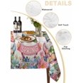 thumbnail image 5 of Spring Gnomes Suqare Tablecloth - 60 x 60 Inch, Farmhhouse Floral Botanical Rustic Waterproof & StainResistant Tablecloth, Washable Oil-proof Table Cover for Dining/Party/Wedding/Camping/Buffet, 5 of 9