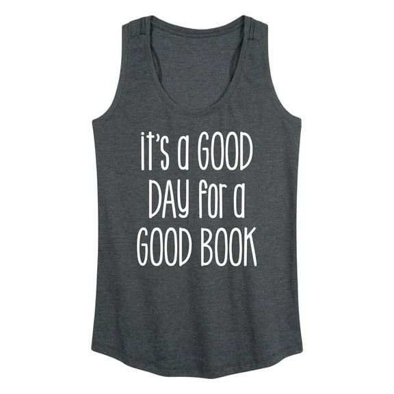 Instant Message - It's A Good Day For A Good Book - Women's Racerback Tank Top