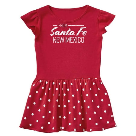 

Inktastic From Santa Fe New Mexico in White Distressed Text Gift Baby Girl Dress