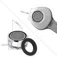 thumbnail image 4 of Paquete de 3 aireadores de grifo de cocina, piezas de repuesto de aireadores de grifo con carcasa de latón, 15/16 pulgadas 24mm M, 4 of 4