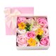 thumbnail image 1 of Caja de regalo cuadrada de 1 pieza. Hermosa flor de jabón. Caja de regalo de rosa de jabón. Regalo navideño., 1 of 8