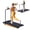 Black White, variant on HevGlrm Walking Pad Treadmill with Incline for Home,Portbale Under the Desk Treadmills with Handles,3.0HP Compact Walking Pads with Handle Bar for Small Space,0.6-7.6 mph,350 lbs