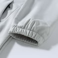 thumbnail image 6 of Youthup Men's Casual Solid Hooded Jacket, Detachable Sleeve Fleece Lined Stand Collar Loose Fit Convertible Jacket for Urban Wear, 6 of 8