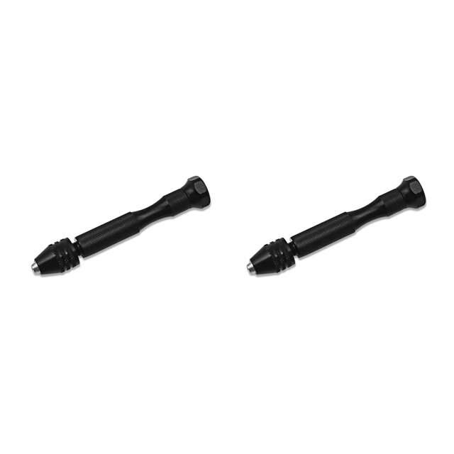 Riwesomey Brocas giratorias manuales de 0,3-3,4mm, portabrocas Manual de acero de alta velocidad, punzonado de aleación de aluminio, Kit rotativo para Tipo 1 2piezas Riwesomey CBP160717