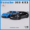 thumbnail image 2 of Maisto 1:18 Porsche 911 GT3 Racing Edition Die Casting Alloy Car Model Art Deco Collection Toy Tools Gift Factory, 2 of 5