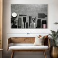 thumbnail image 3 of Elephant Stock Hair Styling Devices Wall Art - Horizontal Canvas Wall Art - Lobby Wall Decor - Fashion And Beauty Canvas - Black And Gray Decor - 51" x 34", 3 of 8