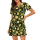 thumbnail image 1 of Disketp Lemon Fruits Flowers Leaves para Camisón Corto de Manga Corta para Mujeres, Camisón Cómodo con Escote Redondo, Bonito y Confortable, 1 of 6