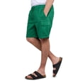 thumbnail image 3 of Men's 6" Elastic Waist Twill Cargo Shorts, Vermont Green, L, 3 of 5