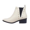 thumbnail image 2 of Botines Para Mujer Chelsea Tacón Bajo Con Estoperoles blanco 26, 2 of 6