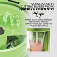 thumbnail image 4 of Taco Tuesday Retro Frozen Beverage Station, 40 oz Slushie Machine and Drink Mixer with 2 Shave Settings, Lime Green, 4 of 6