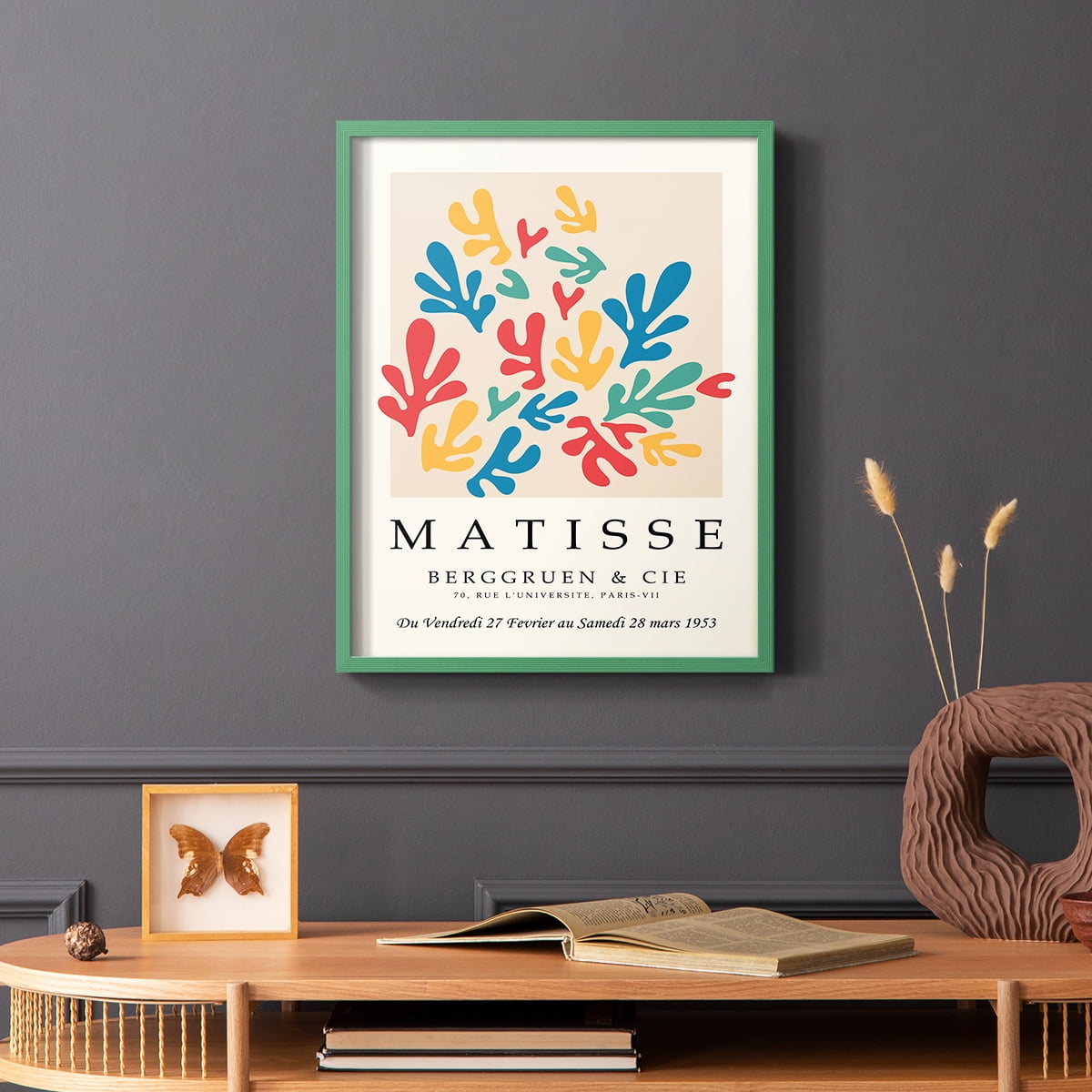 Matisse CCCXLV in Green Solid Wood 8 x 10 Framed Print