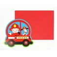 thumbnail image 2 of Fireman Firetruck & Puppy Pal Kids Birthday Party Invitations - Pack of 8, 2 of 5