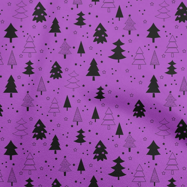 oneOone Cotton Cambric Green Fabric Christmas Tree Sewing Craft Projects Fabric Prints By Yard 42 Inch Wide