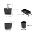 thumbnail image 2 of Unique Bargains 1 Set Lightweight Bathroom Accessories Set for Bathroom Vanities Black PS, 2 of 4