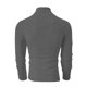 thumbnail image 5 of pstuiky Camisas casuales de manga larga para hombre, Top a cuadros de cuello alto y manga larga con media cremallera de color liso para hombre Tops casuales para hombres l, 5 of 8