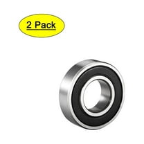 Unique Bargains Deep Groove Ball Bearing 6002RS Double Sealed, 15mmx32mmx9mm Carbon Steel 2Pcs